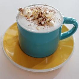 Hazelnut And Popcorn Latte